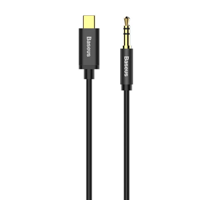 Адаптер Baseus Yiven CAM01-01 USB-C към 3.5 мм аудио жак, 1.2 м, черен