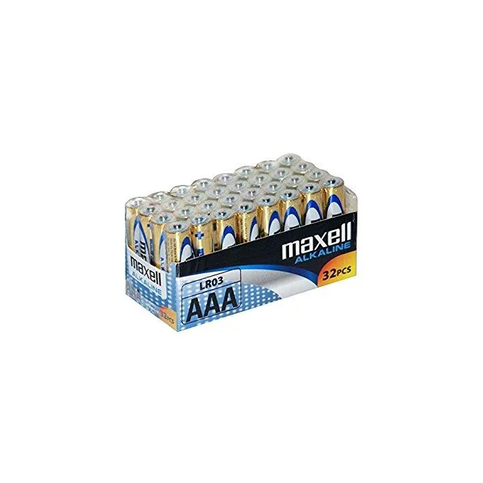 Αλκαλική μπαταρία MAXELL LR03 1,5V AAA , Συσκευασία 32 τεμαχίων