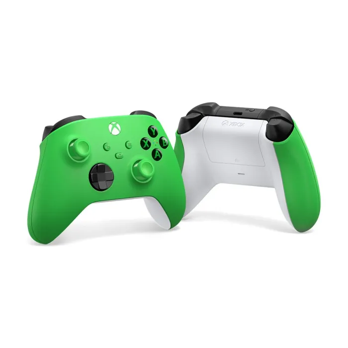 Ασύρματο χειριστήριο Microsoft Xbox Wireless Controller EP2-33419, Velocity Green, Xbox Wireless και Bluetooth, για Xbox Series X|S και Xbox One, Windows 10/11, Android και iOS, κουμπί Share, υβριδικό D-pad, έως 40 ώρες λειτουργίας με μπαταρίες AA