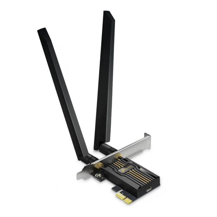 Κάρτα δικτύου PCIe TP-Link Archer TBE552E, Wi‑Fi 7, τριπλής ζώνης 2,4/5/6 GHz, έως 5760 Mbps, Bluetooth 5.4, 2 κεραίες, Windows 11 64-bit