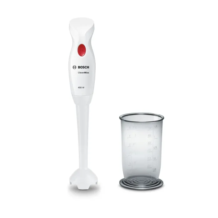 Bosch MSM14100, Μπλέντερ, CleverMixx, 400 W, Συμπεριλαμβάνεται διαφανής κανάτα, Λευκό