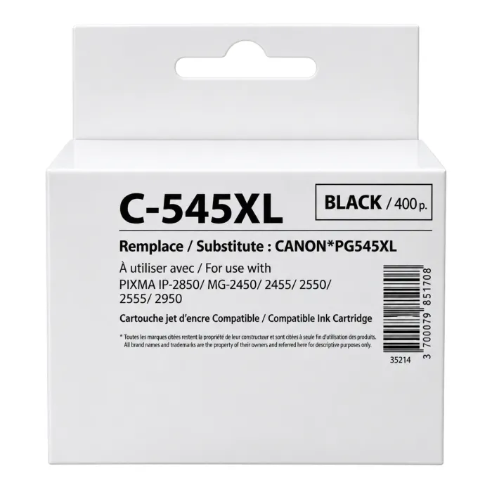Мастилница CANON PG-545XL Black, Canon IP2850/ MG2450/MG2550/TS335x,  450k , Generink