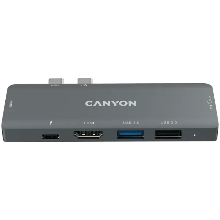 Canyon 7-в-1 хъб за MacBook: USB-C с трансфер на мощност 100W DS-5