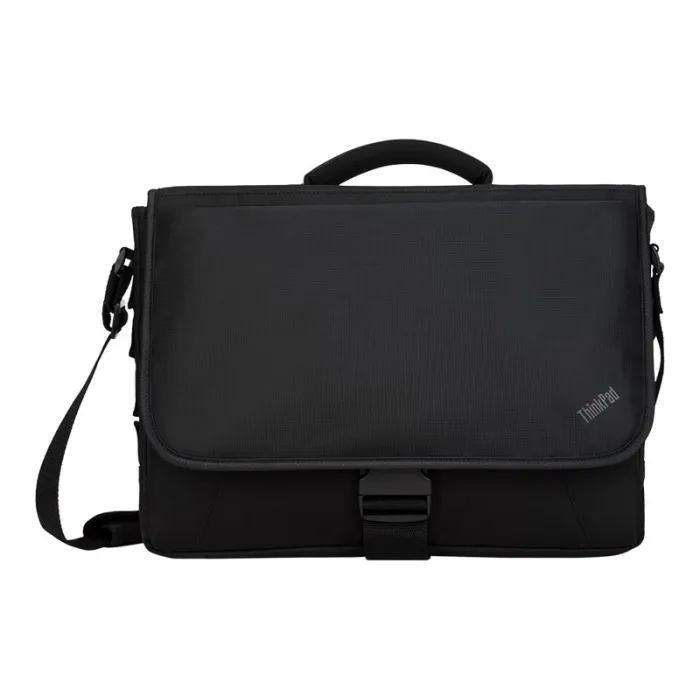Τσάντα Messenger για laptop LENOVO ThinkPad Essential 15.6inch Messenger (A), για laptop έως 15,6", μαύρη, υδατοαπωθητική, με επενδεδυμένη θήκη, 100% πολυεστέρας