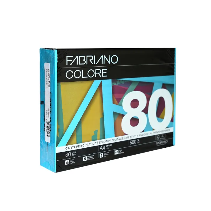 Έγχρωμο φωτοαντιγραφικό χαρτί Fabriano COLORE, A4, 80 g/m², μπλε, 500 φύλλα κύρια εικόνα