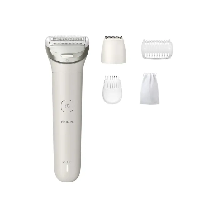 Γυναικεία ηλεκτρική ξυριστική μηχανή Philips BRL147/00 Series 8000, υγρό και στεγνό ξύρισμα, έως 100 λεπτά λειτουργίας, 3 λεπίδες, LED φωτισμός, USB-A