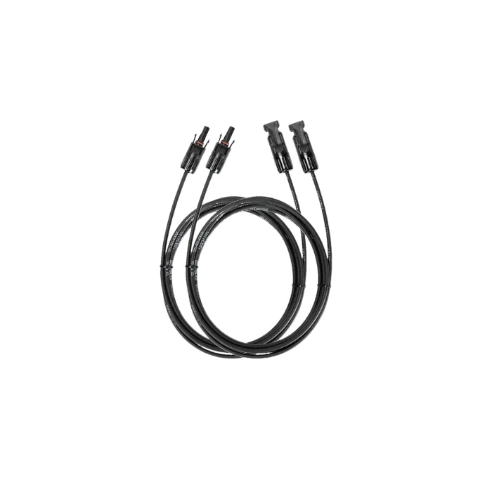 EcoFlow Solar Extension Cable 3m – удължава Solar to XT60 Solar Cable (3.5 m), комплект 2× 3 m