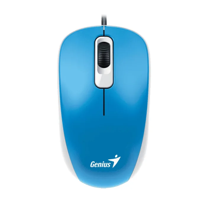 Genius DX-110 – жична оптична мишка, USB, синя
