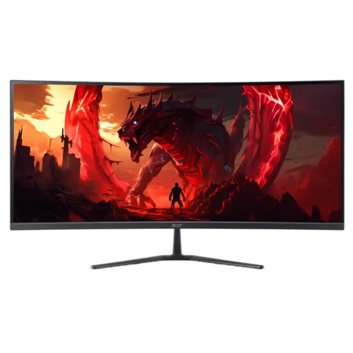 Καμπύλη gaming οθόνη ACER Nitro ED340CURW0bmiipx, 34″ VA, WQHD 3440x1440, 240Hz, 1ms, FreeSync Premium, HDR10, 1500R