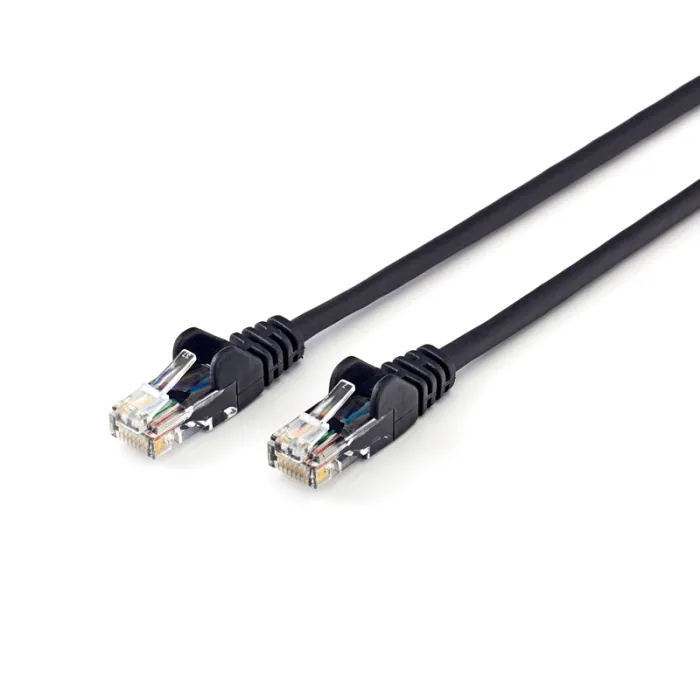 Кабел Intellinet, мрежови, Cat5e, UTP, 1 m, черен