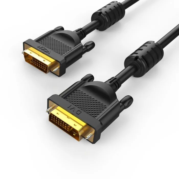 Kабел VCom CG442GD, DVI 24 1 Dual Link, 1.8 метра, 2 Ferrites