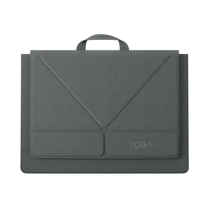 Θήκη φορητού υπολογιστή Lenovo Yoga 14inch Versa Sleeve Luna Grey, για φορητούς υπολογιστές έως 14", λειτουργία βάσης, χρήση ως φορητός υπολογιστής ή τάμπλετ, θήκη αξεσουάρ, λαβή μεταφοράς