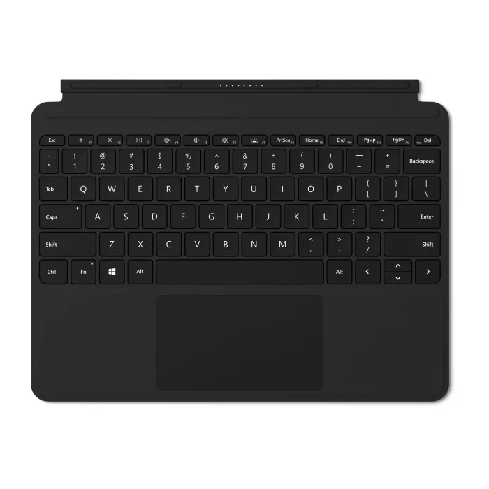 Θήκη-πληκτρολόγιο Microsoft Surface Go Type Cover N KCN-00025, μαύρη, UK QWERTY, οπίσθιος φωτισμός, επιφάνεια αφής, μαγνητική στερέωση, για Surface Go 1/2/3/4