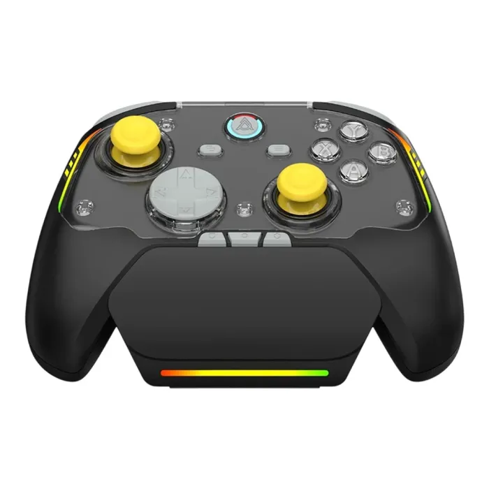 Σετ χειριστηρίου παιχνιδιών Ajazz GP100 NS, joysticks Hall Effect, 1000Hz, τριπλή συνδεσιμότητα, φωτισμός RGB, 16 κουμπιά, Switch/PC/Android/iOS, μαύρο