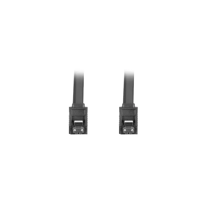 Lanberg SATA DATA III (6GB/S) F/F cable 30cm metal clips, black