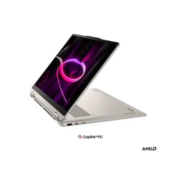 Φορητός υπολογιστής 2-σε-1 LENOVO Yoga 7, AMD Ryzen AI 7 445, οθόνη αφής 16" WUXGA OLED, 24GB DDR5, 1TB PCIe, Windows 11 Home, Seashell, 3 έτη