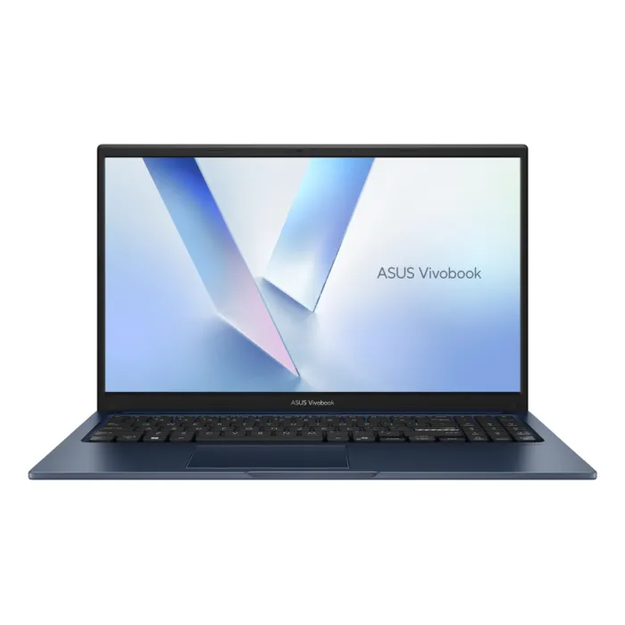 Φορητός υπολογιστής ASUS Vivobook X1504MA-BQ204NA, Intel Core 7 350 έως 4.8 GHz, 16GB DDR5, SSD 512GB, οθόνη 15,6" Full HD IPS, χωρίς λειτουργικό σύστημα, Quiet Blue, χωρίς φορτιστή