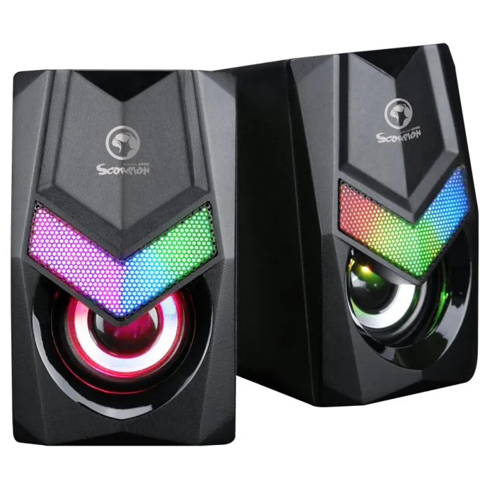 Ηχεία Marvo Gaming Speakers 2.0 6W Rainbow backlight - MARVO-SG-118