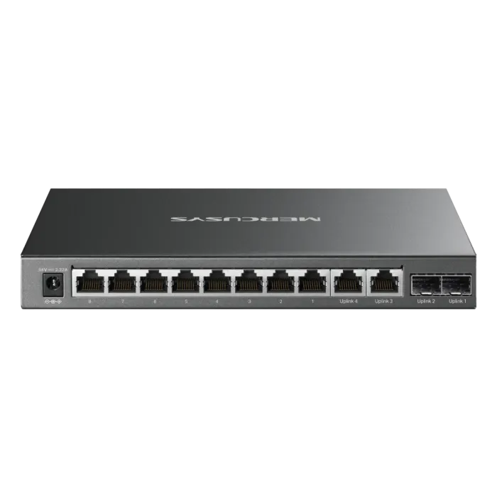 Mercusys MS112GMP 12-портов гигабитов PoE+ комутатор 110W
