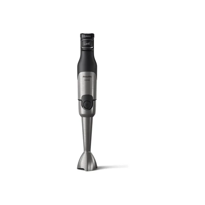 Ραβδομπλέντερ PHILIPS Viva Collection ProMix, 1200 W, SpeedTouch με ομαλή ρύθμιση ταχύτητας, ένδειξη ταχύτητας LED, προστασία κατά των πιτσιλιών, αποσπώμενο εξάρτημα πολτοποίησης, δοσομετρικό κύπελλο