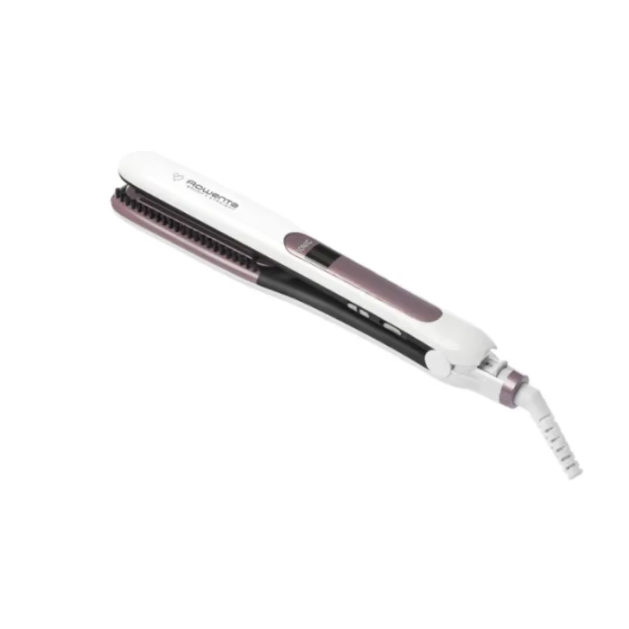Rowenta SF7510F0, Brush&Straight Premium Care,με οθόνη LCD, 130 - 200 °C, Αντικαταστάσιμες πλάκες