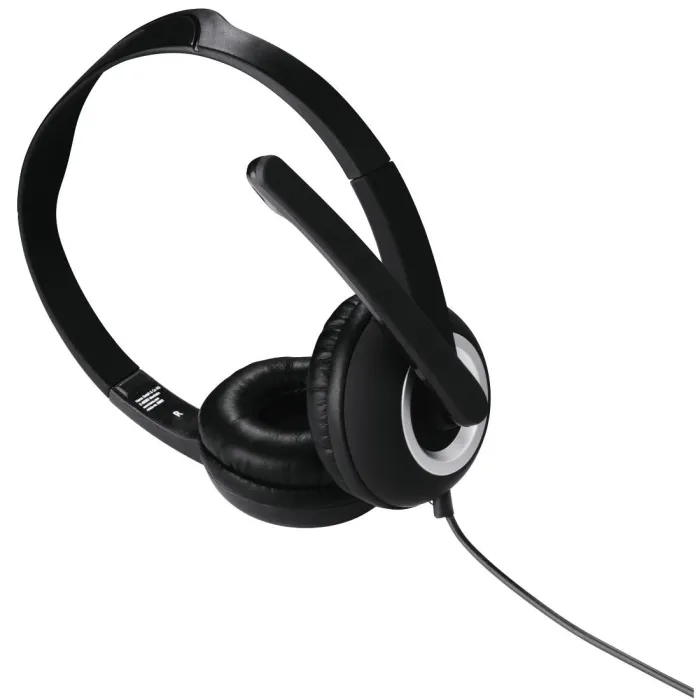 Ακουστικά με μικρόφωνο HAMA-53982/51616,Essential HS-300, Μαύρα