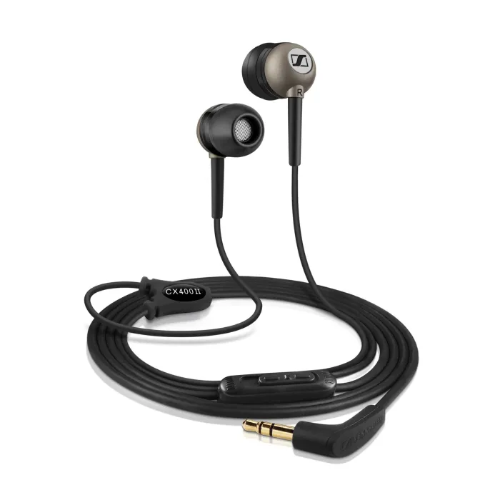 Слушалки Sennheiser CX 400-II Precision Black – in-ear тапи с мощен бас, 3,5 мм жак