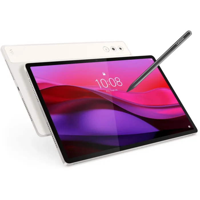 Tablet LENOVO Yoga Tab Plus, SD8 Gen3 3.3GHz, οθόνη 12,7" 3K 144Hz, 16GB DDR5x, 256GB flash, Android 14, WiFi, με γραφίδα Pen, Seashell