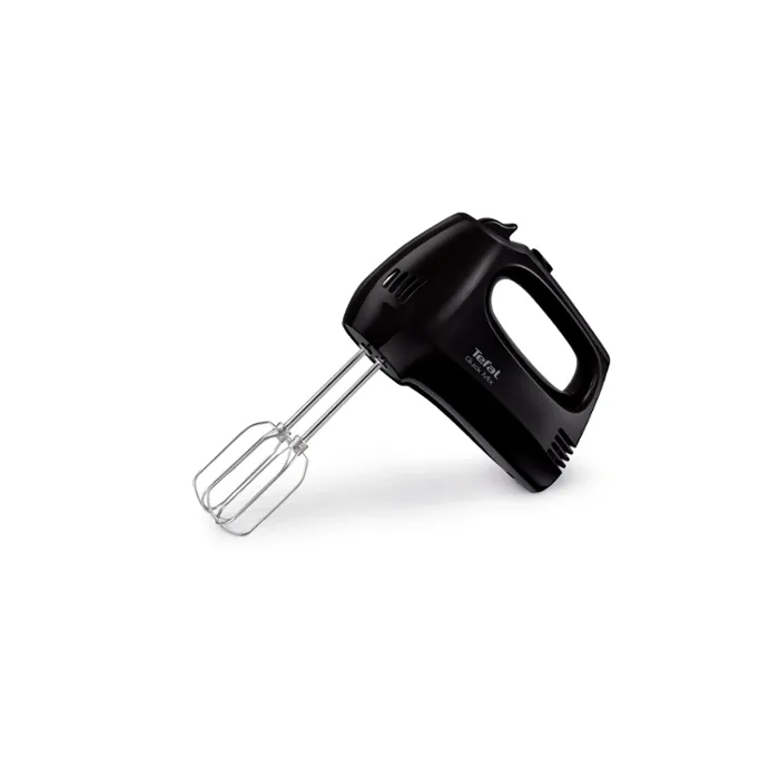Tefal HT310838, Hand Mixer, 300W, 5 Speeds   turbo,  2 Beaters, 2 Dough hooks, black