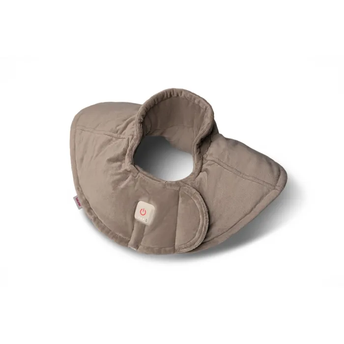 Θερμαινόμενο μαξιλάρι ώμων BEURER HK 165 Huggy Taupe, ασύρματο, με μπαταρία ιόντων λιθίου, 3 ρυθμίσεις θερμοκρασίας, έως 4 ώρες θέρμανσης, πλένεται στους 30°C