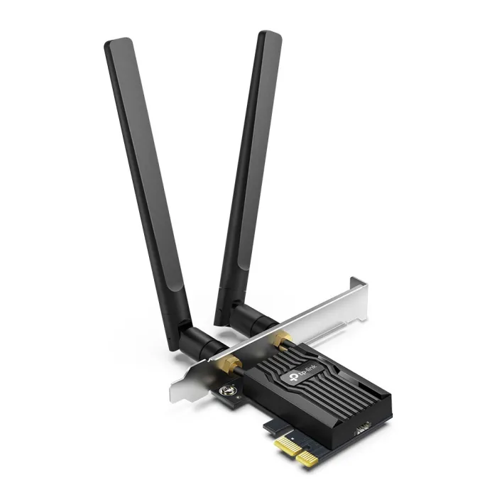 Κάρτα δικτύου PCIe TP-LINK Archer TX55E, Wi‑Fi 6 AX3000, έως 2402 Mbps, Bluetooth 5.2, διπλής ζώνης, 2 κεραίες