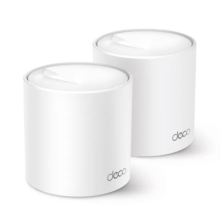 Σύστημα Mesh Wi‑Fi TP-LINK Deco X60, Wi‑Fi 6, διπλής ζώνης 2,4/5 GHz, AX3000, σετ 2 τεμαχίων, λευκό