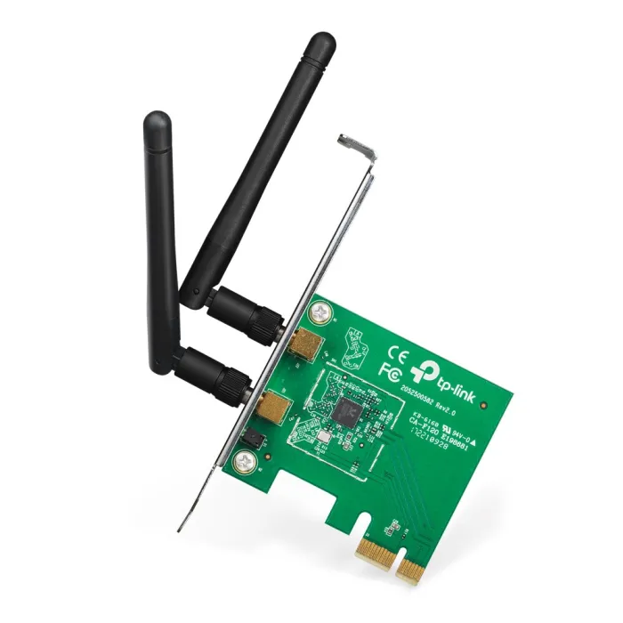 Εσωτερική ασύρματη κάρτα δικτύου TP-LINK TL-WN881ND, PCI Express, IEEE 802.11b/g/n, έως 300 Mbps στα 2,4 GHz, 2×2 MIMO, 2 αποσπώμενες εξωτερικές κεραίες