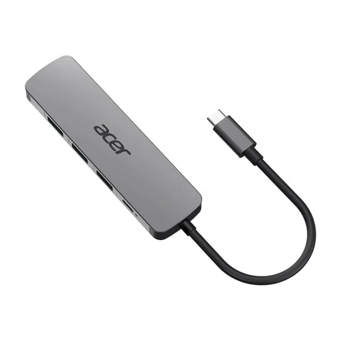 Διανομέας USB-C ACER.021 5-σε-1, 3 x USB 3.0 Type-A έως 5 Gbps, HDMI 4K στα 60 Hz, USB-C Power Delivery έως 100 W, ασημί κύρια εικόνα