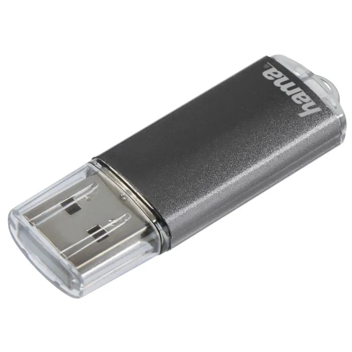 USB μνήμη HAMA Laeta, 16GB, USB 2.0, 10 MB/s, Γκρί