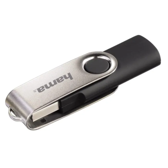 USB μνήμη HAMA Rotate, 16GB, Μαύρο