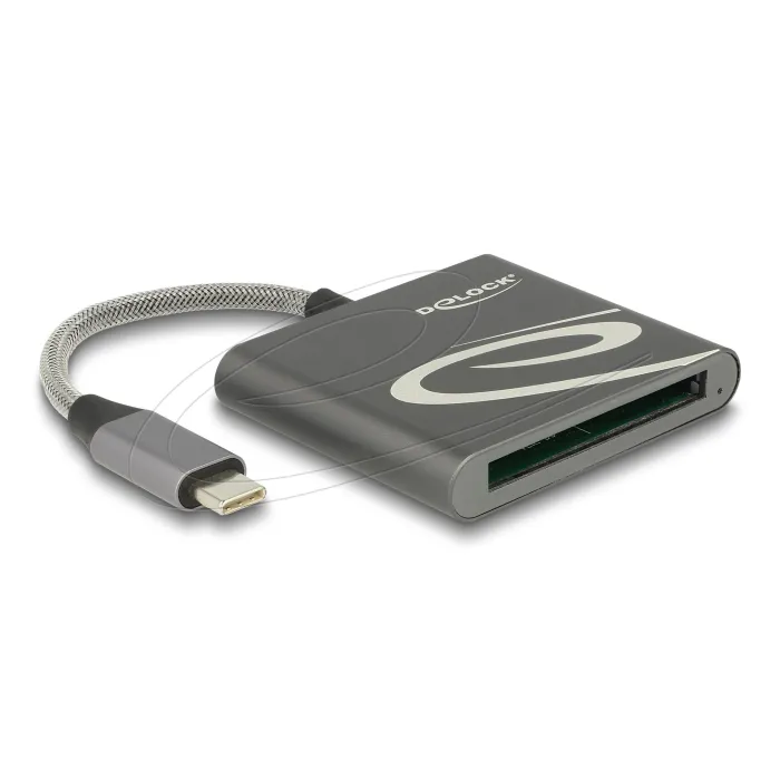 Εξωτερικός αναγνώστης καρτών Delock 91745, CFast 2.0 Type I/II, USB-C, ταχύτητα μεταφοράς δεδομένων 5000 MB/s κύρια εικόνα