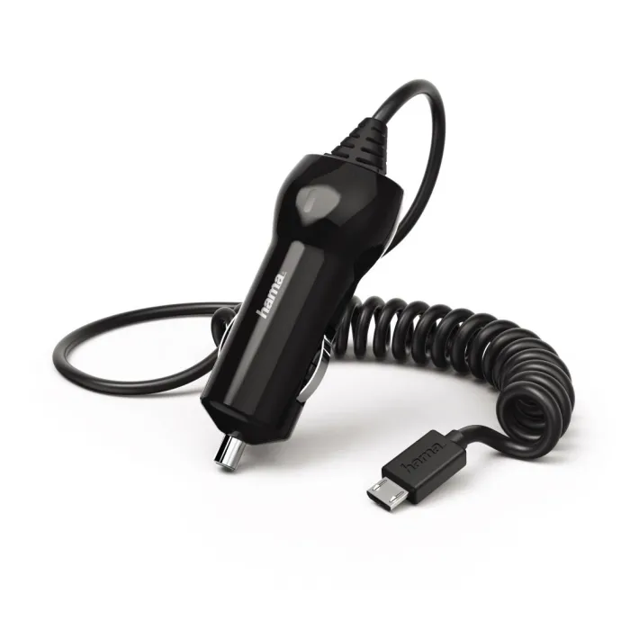 Φορτιστής για αυτοκινήτο HAMA 183253, 10-24V, micro USB, 1.2 A, Μαύρος